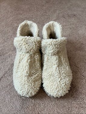 Women's Cozy Slipper Booties, Pile Fleece size 9 medium